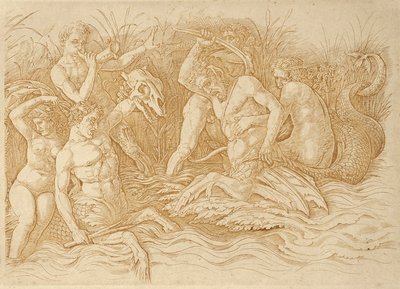 Battle of the Sea Gods by Andrea Mantegna